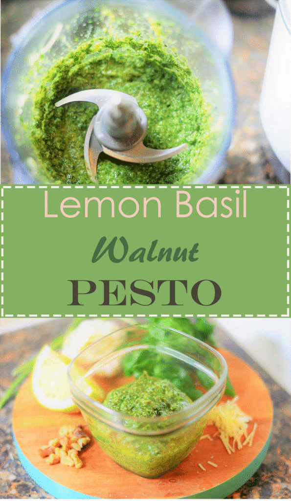 Lemon Basil Walnut Pesto The Harvest Skillet