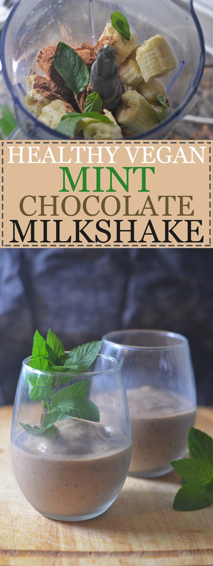 Healthy Chocolate Mint Shake (Vegan, Refined SugarFree) The Harvest